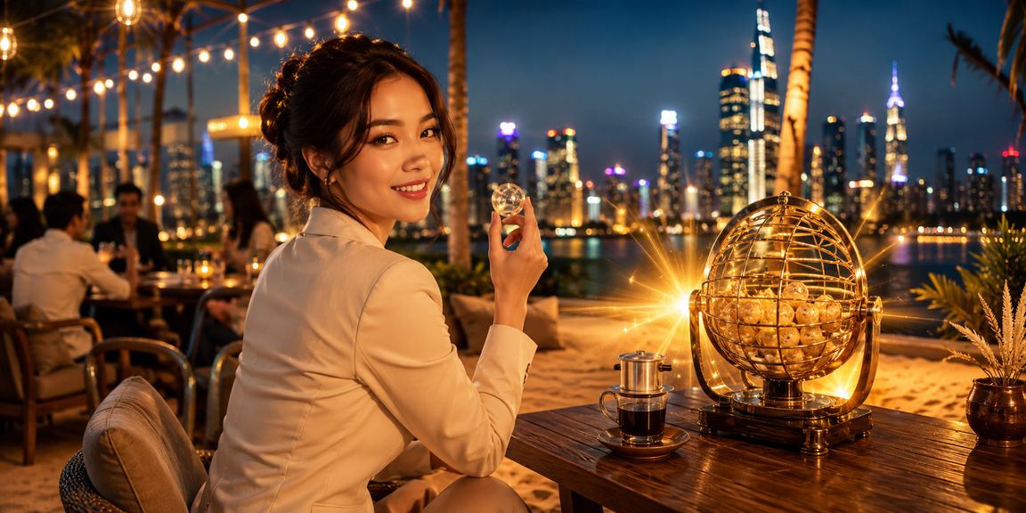 Người dùng TP. Hồ Chí Minh tra kết quả xổ số bên tách cà phê