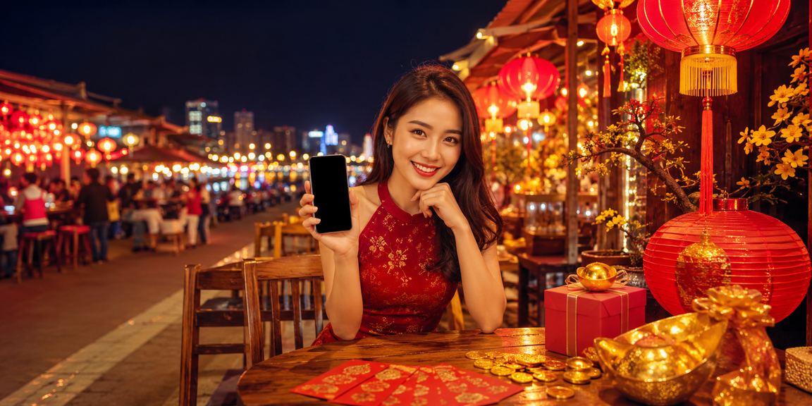 Trò chơi mới sôi động tại Nha Trang với khung cảnh cà phê và quà tặng đỏ may mắn